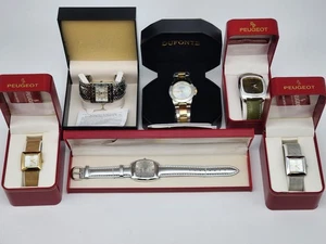 Lots Peugeot, Gossip, Dufonte Women Quartz Analog Watch - NOS - Picture 1 of 11