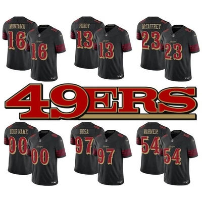 49ers 2025 “Rivalries” MEN Stitched Jersey Black