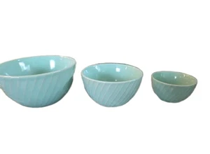 Martha Stewart 3 Stück Vorbereitung Schüsseln 5", 4" und 3" in Mint Farbe - Bild 1 von 5