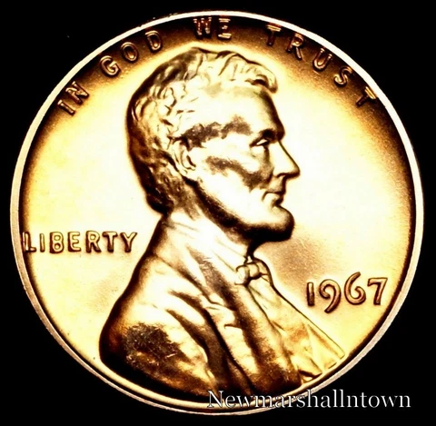1967 SMS  Lincoln Memorial Mint Penny (Raw Coin from Original SMS Set) Cover