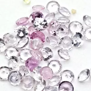 12pcs Unheated Natural Sapphire Stones 2.3-2.5mm Round Loose Gemstones Jewellery - Picture 1 of 2