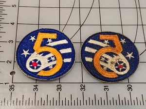 Original US Army Air Force USAAF 5 Air Force Patch Cut Edge 3493 - Picture 1 of 3