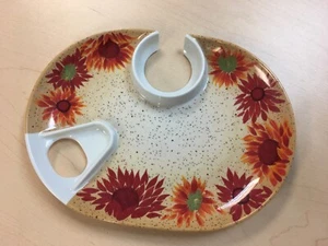 Plato de vino individual de melamina para fiesta Pfaltzgraff EVENING SUN - Imagen 1 de 3