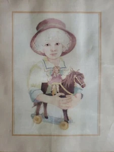 Needle Treasures Stitchery Kit Crewel Embroidery JODY AND THE TOY HORSE New - Picture 1 of 3