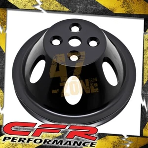 For Chevy Big Block Black Aluminum Water Pump Pulley - 1 Groove (Short) - Picture 1 of 1