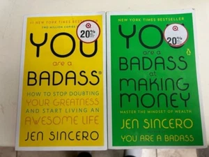 You Are a Badass And You Are A Badass At Making Money Sincero 2 Book Lot - Picture 1 of 1