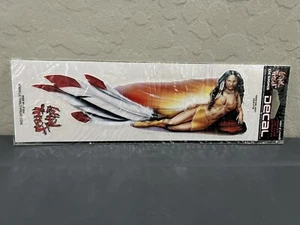 NEW LETHAL THREAT Native American Babe Pin-Up Right Decal Sticker 3"x10” LT00439 - Picture 1 of 2