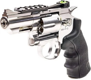 Black Ops 2.5" BB Air Gun Exterminator Metal .177 Caliber Revolver Chrome 350FPS - Picture 1 of 8