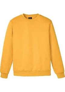 Sudadera Regular Fit T. 44/46 (S) Amarillo Azafrán Hombre Manga Larga Sudadera Nueva - Imagen 1 de 1