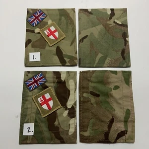 X2 MTP Army Blank Blanking Patches UBACS/PCS Regiment St.George Cross England UK - Picture 1 of 5