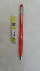 Scripto matita meccanica sottile (arancione-rara) nuova vecchia stock, con piombo. - Foto 1 di 3