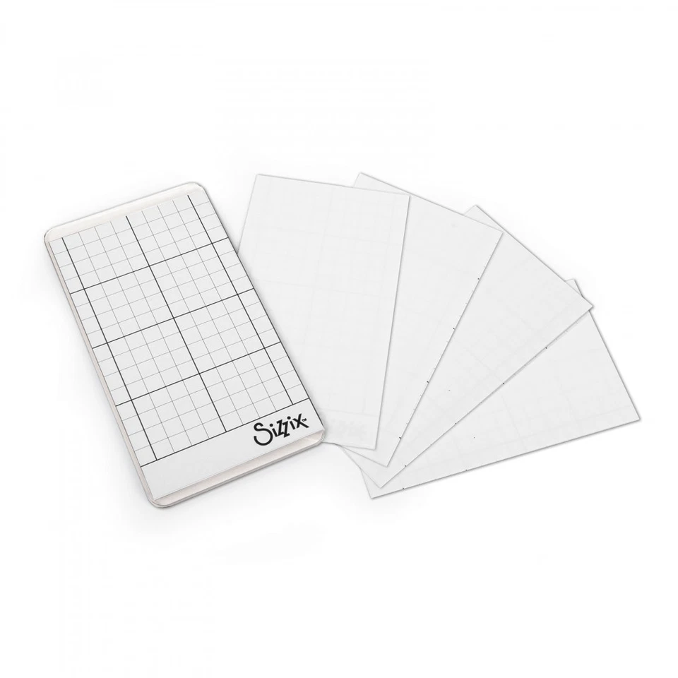  Sizzix Sticky Grid Sheets Reusable 5pk 663532 2 1/2" x 4 1/2" Tim Holtz  - Изображение 1 из 1