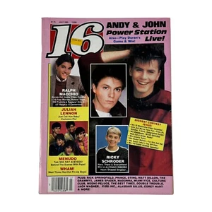 16 Magazine - July 1985 - Ralph Macchio, Power Station, Julian Lennon, Menudo - Picture 1 of 3