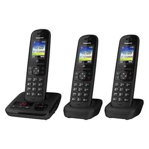 Panasonic KX-TGH723EB Digital Cordless Telephone Call Block Answering Machine - Picture 1 of 4