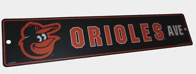 Baltimore Orioles Ave Banner Sign 5" T x 24" W Plastic Rico Industries MLB NWOT - Image 1 of 4