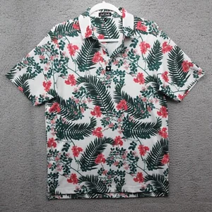 Bad Birdie Arborist Pique Polo Shirt Mens S Floral Palm Trees Golf - Picture 1 of 7
