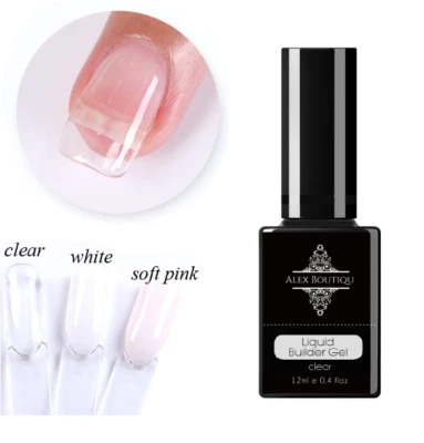 LIQUID HARD GEL BUILDER UV LED Nail Extension In a Bottle Clear BIAB Sculpture - Image 1 of 4