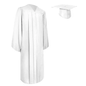 Vestido y gorra de graduación blanco mate Endea Graduation - Imagen 1 de 24
