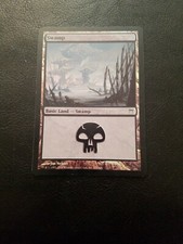 MTG-1x-Light Play, English-Swamp (295) - Foil-Champions of Kamigawa