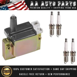 Ignition Coil & Platinum Spark Plug For Honda Accord CR-V Civic Integra UF89 - Picture 1 of 5