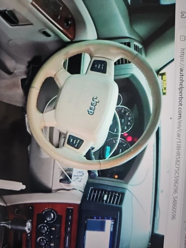 Conjunto de volante Jeep Grand Cherokee 2005-2007 color caqui beige Foto 1 de 1