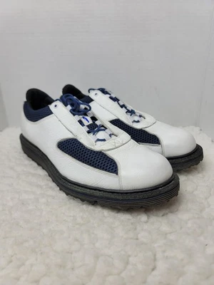 Allen Edmonds Jack Nicklaus Mens Golf Shoes size 11 White Navy Hybrid Spikeless  - Image 1 of 4
