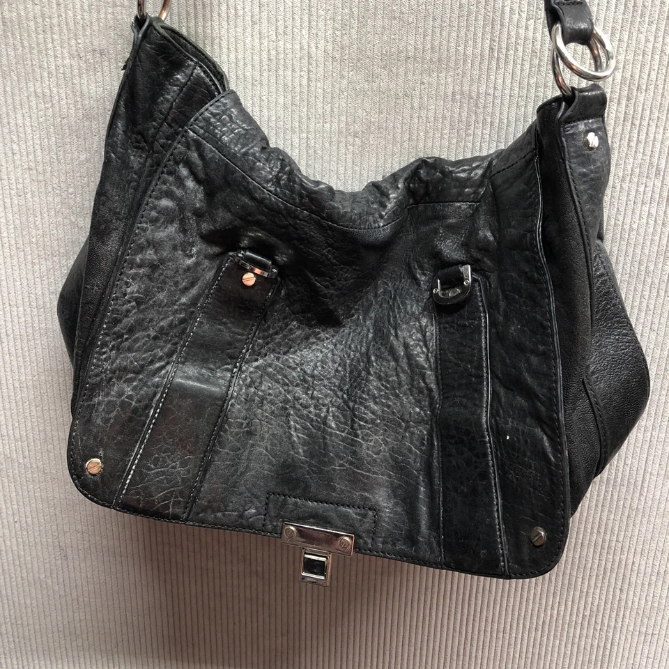 Tory Burch Black Messenger Bag Project Bag Needs Conditioned - Image 1 of 4