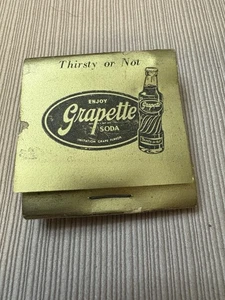 Grapette Gold Color Golf Tees (3) In Matchbook Style Holder - Picture 1 of 3