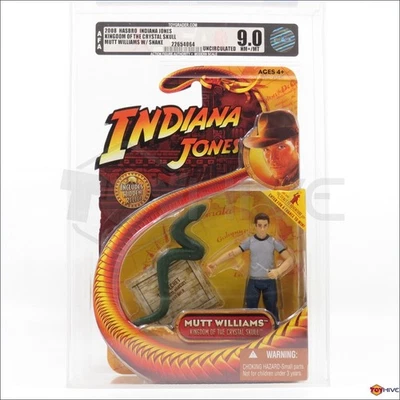 AFA Indiana Jones Mutt Williams con calavera de cristal serpiente 2008 Hasbro grado 9,0 Foto 1 de 2