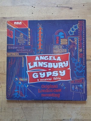 Angela Lansbury Gypsy Musical 33 RPM LP VG+ London Cast RCA 1974 Broadway Vtg L4 - Image 1 of 4