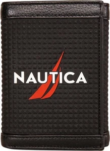 Nautica Men's Classic Leather Trifold RFID Wallet - Picture 1 of 9