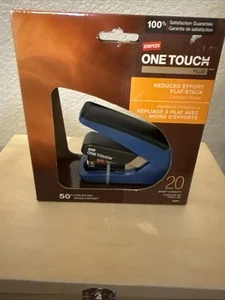 Quill Brand One-Touch Plus Desktop Stapler 30 Sheet Flat Stack Black - Picture 1 of 5