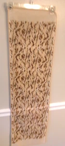 Robinson Golluber Vintage Beige Brown Green 43”x12”  Lightweight Polyester - Picture 1 of 4