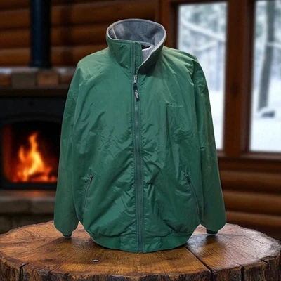 Vtg 90s LL Bean Jacket 2XL Green Fleece Lined Warm Up Bomber Thinsulate NWOT - Image 1 of 4