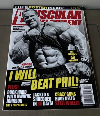Jay Cutler W/ Poster - Muscular Development Bodybuilding Magazine - May 2013 - Image 1 of 4