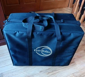 Portfolio Soft Foam Case Bag 28x22x13 Black Extra Large  - Picture 1 of 18