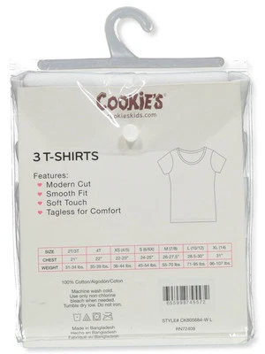 Cookie's Girls' "Basic T Layer" 3-Pack T-Shirts (XS - XL) - Image 1 of 3