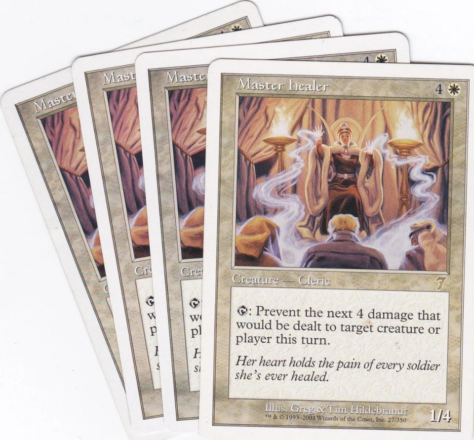 MTG: 7th Edition: Master Healer X 4 - Image 1 of 1