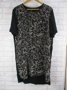 Romance was Born womens slip dresss black white print silk mix 12 - Picture 1 of 14
