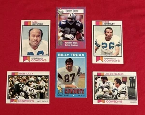 Dallas Cowboys Football Card Lot Bob Lilly Mel Renfro Emmitt Smith Herb Adderley - Picture 1 of 8