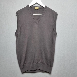 Gabicci Pullover Weste Herren Größe L Braun Merinowollmischung Ärmellos Pulli - Bild 1 von 7