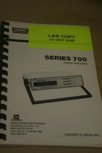 Emerson Doric 700 Digital Indicators Operating Operator's Users Guide Manual - Picture 1 of 1