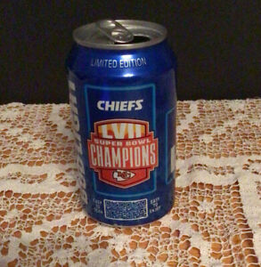 2023 Kansas City CHIEFS KINGDOM  SUPER BOWL LVII 57 Champions Beer Can (empty)🏈