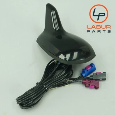 +B1202+ W204 W212 MERCEDES 08-16 C E CLASE 3 ALAMBRE ALETA DE TIBURÓN ANTENA TECHO NEGRO Foto 1 de 4