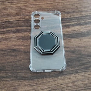 Funda Silicona Magnética Transparente para Samsung S24 - Funda Premium con Soporte Magnético - Imagen 1 de 15