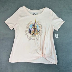 Camiseta Walt Disney World 50 Aniversario Castillo de Cenicienta Rosa Nueva con Etiquetas Camiseta Grande - Imagen 1 de 8
