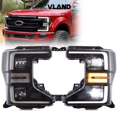 2x LED Headlights For 2020-2022 Ford F250 350 450 F550 Super Duty Front Lamps - Image 1 of 4