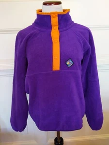 Vintage USA Woolrich Woman Fleece Pullover Sigmet Gear Purple Synchilla 90s XL - Picture 1 of 12