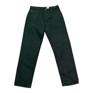 NWT Vintage 90s Jeans Mens 35x34 Calvin Klein Deadstock Green Denim Made in USA - Picture 1 of 10