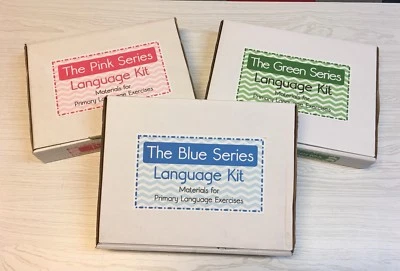 The Pink, Blue & Green Series - Montessori Materials - 3 Complete Language Kits  - Image 1 of 4